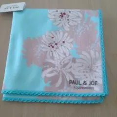 【新品未使用】PAUL & JOE フラワープリント ハンカチ