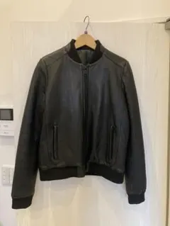 AW2016 WINDBREAKER シングル カーフレザージャケット 48 - メルカリ