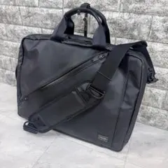 未使用級 PORTER ポーター 3WAY ビジネスバッグ リュック ブラック