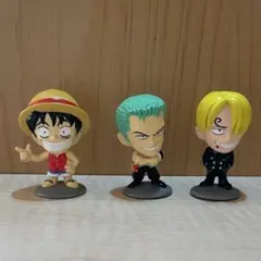 ワンピース ミニフィギュア　ルフィ ゾロ サンジ