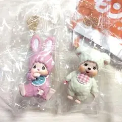 【新品未開封】モンチッチ マスコットキーチェーン4 2種セット③　ガチャ