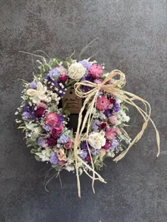 ドライフラワーリースa25