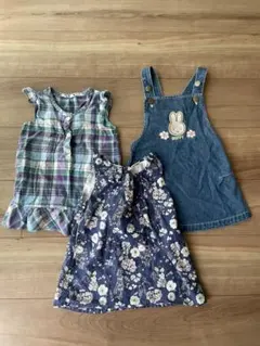 ベビー服 ワンピース 3点セット 80cm ミッフィーありのサムネイル
