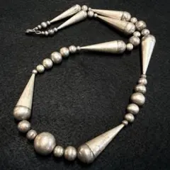超希少 Navajo ナバホパール old pawn ビーズ ラージネックレスのサムネイル