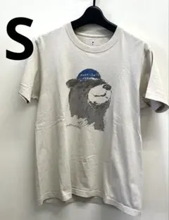 mont-bell クマイラスト Tシャツ ベージュ　メンズ　サイズS