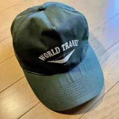 WORLD TRAVEL キャップ　グリーン　緑　アメカジ　バイカー　スケートのサムネイル