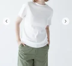 【最終価格】THESHINZONE(シンゾーン) コンパクトリブTシャツ　白のサムネイル