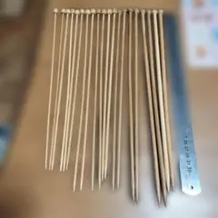 木製編み針サイズいろいろ クロバー他 20本