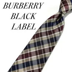 3610✨極美品✨バーバリーブラックレーベル ネクタイ チェック