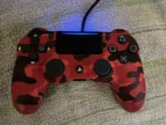 PS4 コントローラー レッドカモフラージュ　動作確認済