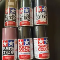 TAMIYA COLOR ポリカーボネート用スプレー ミニ 新、中古品8本セット