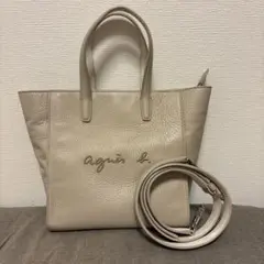 agnes b. 2way レザー ショルダーバッグのサムネイル