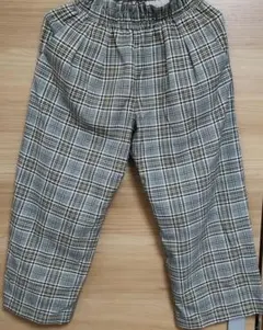 GUキッズ チェック柄 ロングパンツ 140