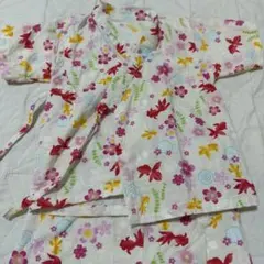 95cm ベビー甚平 金魚柄 女の子 上下セット