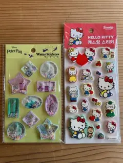 韓国 サンリオ ハローキティシール ＋ ティンカーベル シール 新品