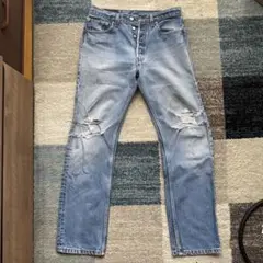 Levi's ダメージ加工 501xx W32 L34 グランジデザイン