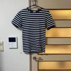 AVIREX ボーダーTシャツ ネイビー 半袖 メンズ カジュアル