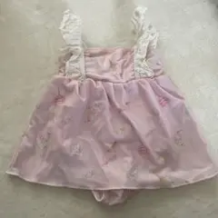 ワンピース水着ピンクスイーツ80cm