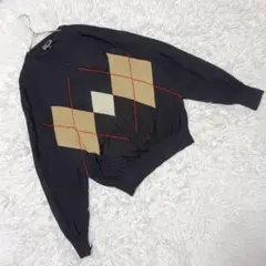 『ダックス』 (M) シルク混セーター カシミヤ混 カジュアル 古着 秋冬のサムネイル