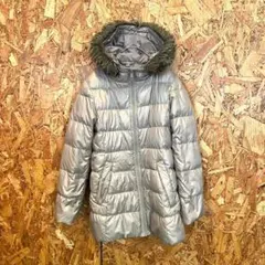 UNIQLO ユニクロ ダウンジャケット フード付き ファー ベージュ