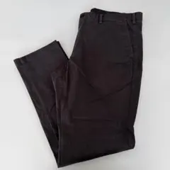 UNIQLO ダークグレー コットン混紡 スラックス　チノパン メンズ　100