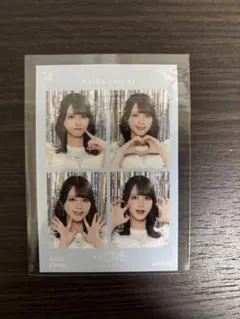 =LOVE イコールラブ 佐々木舞香 4カットフォトカード