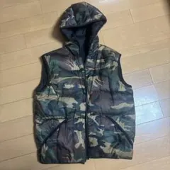 ダウンベスト カモフラ