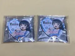 ヴィレッジヴァンガード　ハート缶バッジ　善子　ラブライブ サンシャイン