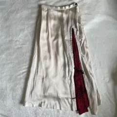 TOGA PULLA スリット ゼブラ ロングスカート