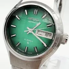 稼働 SEIKO セイコー メンズ 腕時計 自動巻 21石 緑文字盤 デイデイト