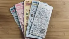 ボンボンドロップシール プクプクシール シナモンロール等　シール5セット