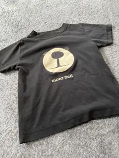 mont-bell クマロゴ Tシャツ 黒　半袖