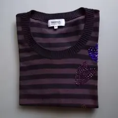 SONIA RYKIEL ソニアリキエル 半袖ニット ボーダー 46のサムネイル