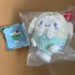 シナモロール にっこりーノ クリームソーダ ぬいぐるみ マスコット