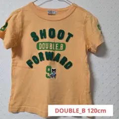 DOUBLE.B Tシャツ サッカー　ワッペンTシャツ　120cm