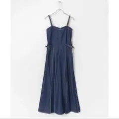 アーバンリサーチ　サニーレーベル　フィットフレアジャンバースカート　デニム