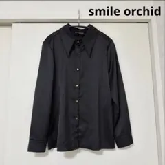 smile orchid ブラック　Mサイズ　シャツ　秋春のサムネイル