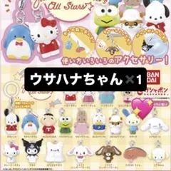 ウサハナ　サンリオキャラクターズオールスター　めじるしアクセサリー