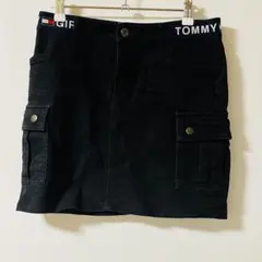 TOMMY GIRL ブラック カーゴミニスカート　Mサイズ