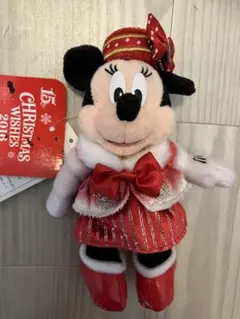 ディズニー15th/クリスマスWishes2016/ミニーマウスぬいぐるみバッジ