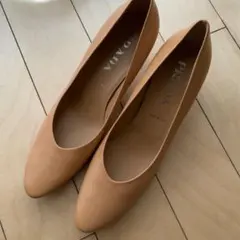 PRADA ベージュ ハイヒール・パンプス　38 24.5cm イタリア製