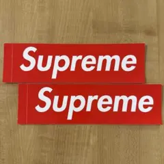 Supreme ロゴステッカー 2枚セット