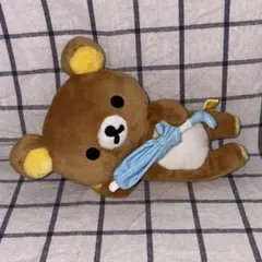 【美品】激レア希少 平成レトロ 当時物 リラックマ アンブレラ 傘 ぬいぐるみのサムネイル