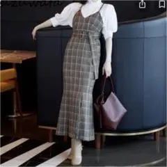 snidel ウエストベルトマーメイドワンピース スナイデル