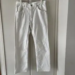 値下げLee ホワイトデニム ストレートパンツ31インチ