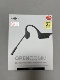SHOKZ OpenComm 骨伝導Bluetoothヘッドセット ブラック - メルカリ