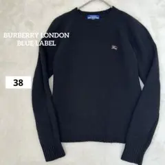 BURBERRY LONDON BLUE LABEL ニット 38 ブラック