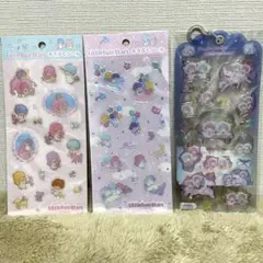 【国内正規品】ドロップジェリーシール　キラぷくシール　キキララ3枚セットサンリオ