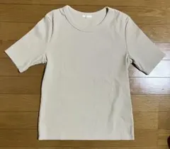 GU リブTシャツ ベージュ Lのサムネイル