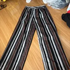 AZUL ストライプ ワイドパンツ Sのサムネイル